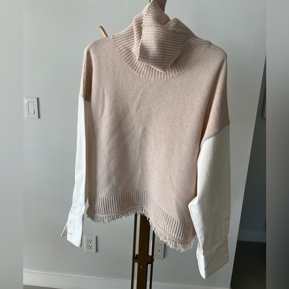 Mixed Media Turtleneck Sweater - Picture 5 of 15